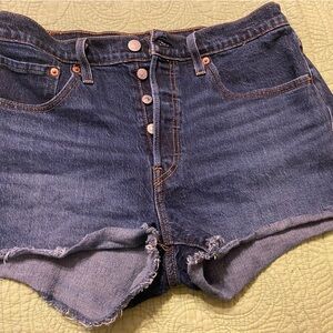 Levi’s denim shorts. Button. Size 30